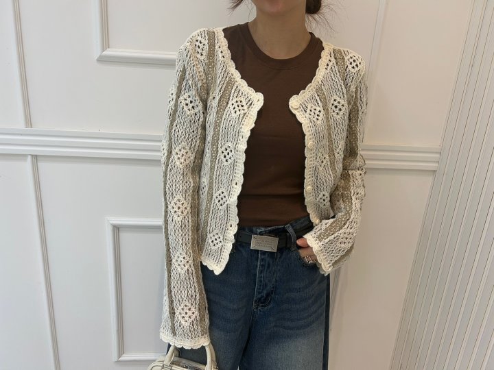 Pearls room - Korean Women Fashion - #momslook - Say Cardigan - 6
