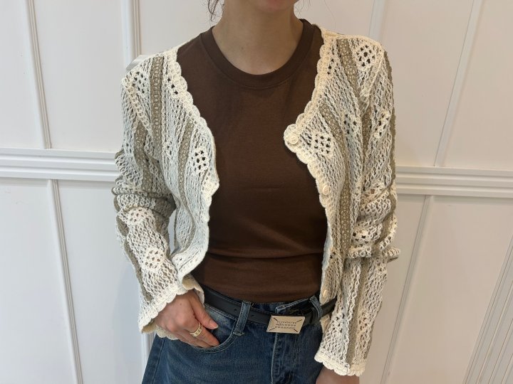Pearls room - Korean Women Fashion - #momslook - Say Cardigan - 7