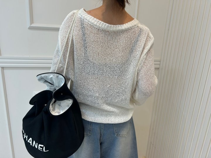 Pearls room - Korean Women Fashion - #pursuepretty - Round Knit Top - 9