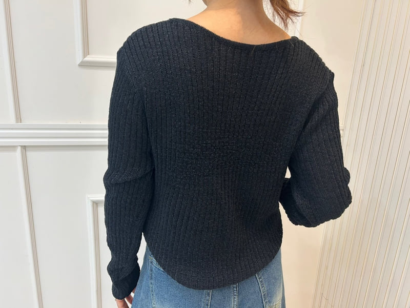 Pearls room - Korean Women Fashion - #restrostyle - Layered Knit Top - 11
