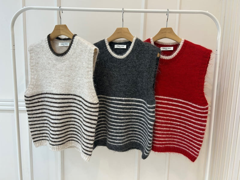 Pearls room - Korean Women Fashion - #vintagekidsstyle - Ethan Knit Vest - 12