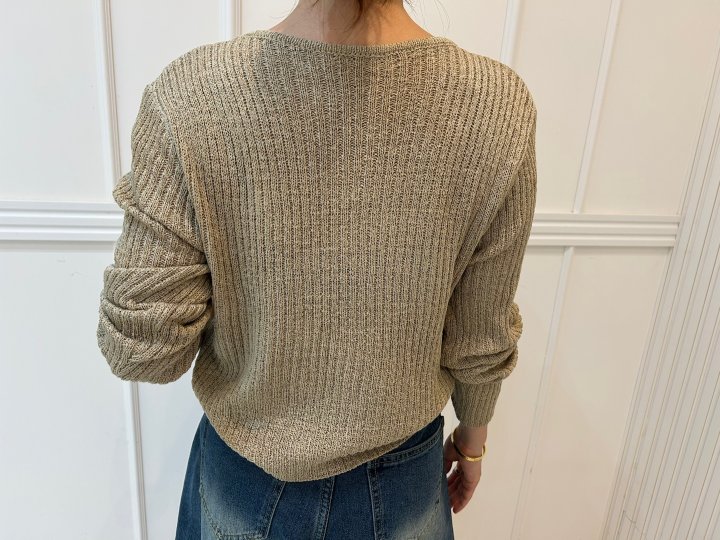 Pearls room - Korean Women Fashion - #vintagekidsstyle - Layered Knit Top - 9