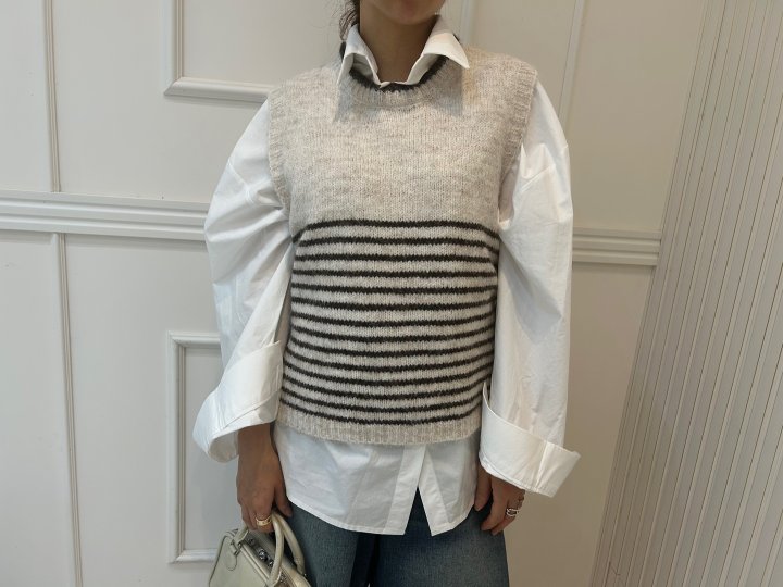 Pearls room - Korean Women Fashion - #womensfashion - Ethan Knit Vest - 10