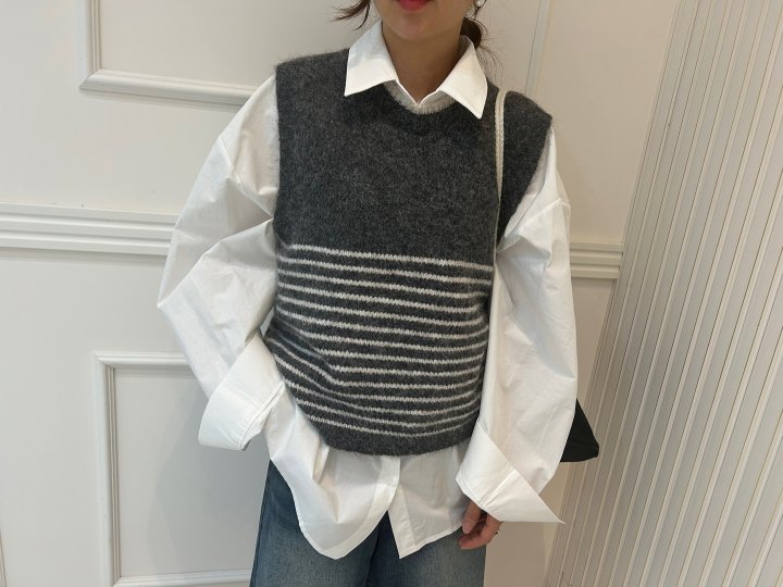 Pearls room - Korean Women Fashion - #womensfashion - Ethan Knit Vest - 6