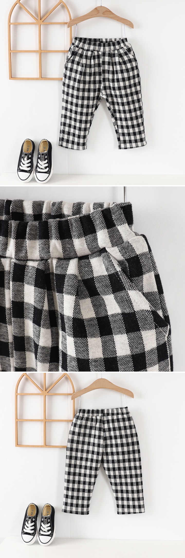 Pepper Mint - Korean Children Fashion - #childofig - Check Baggy Pants
