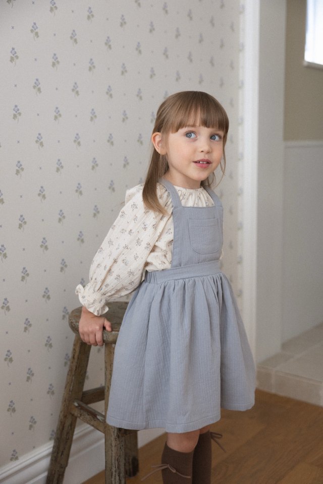 Perrobebe - Korean Children Fashion - #stylishchildhood - Flora Smocked Blouse - 4