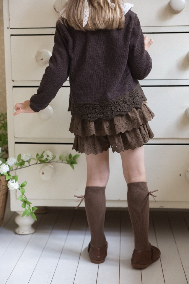 Perrobebe - Korean Children Fashion - #childrensboutique - Grace Layered Skirt Pants - 6