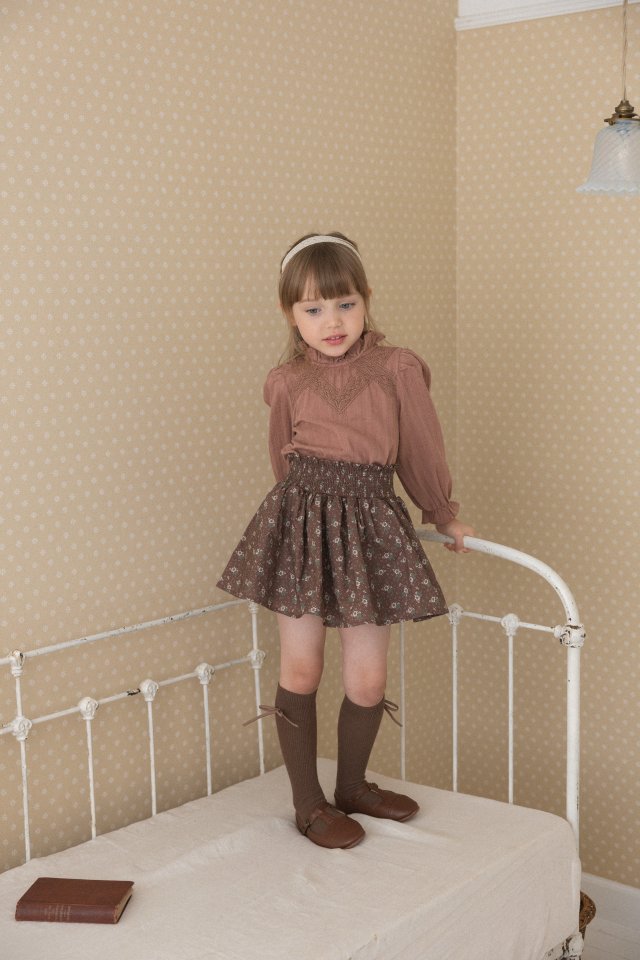 Perrobebe - Korean Children Fashion - #discoveringself - Marianne Smocked Skirt - 11