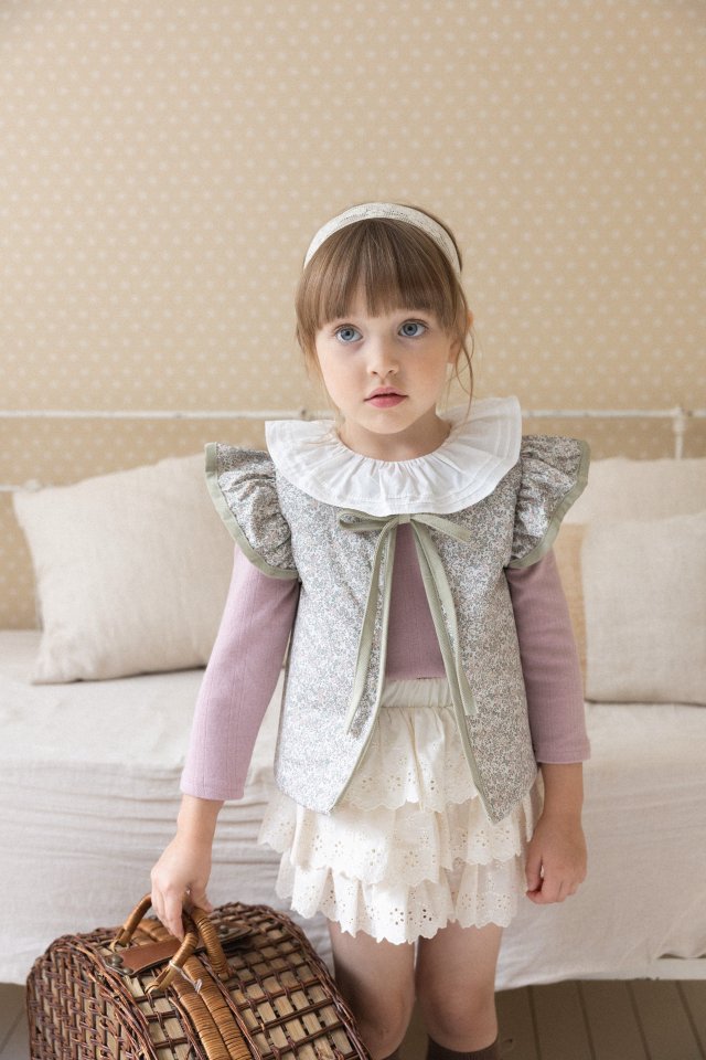 Perrobebe - Korean Children Fashion - #kidzfashiontrend - Grace Layered Skirt Pants - 12