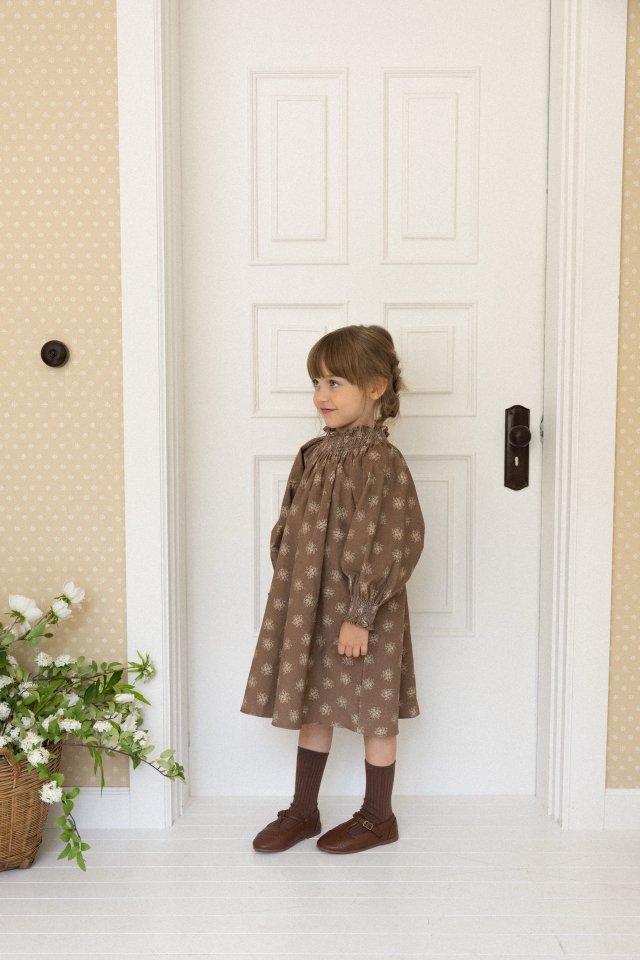 Perrobebe - Korean Children Fashion - #magicofchildhood - Vivian Smocked One-piece