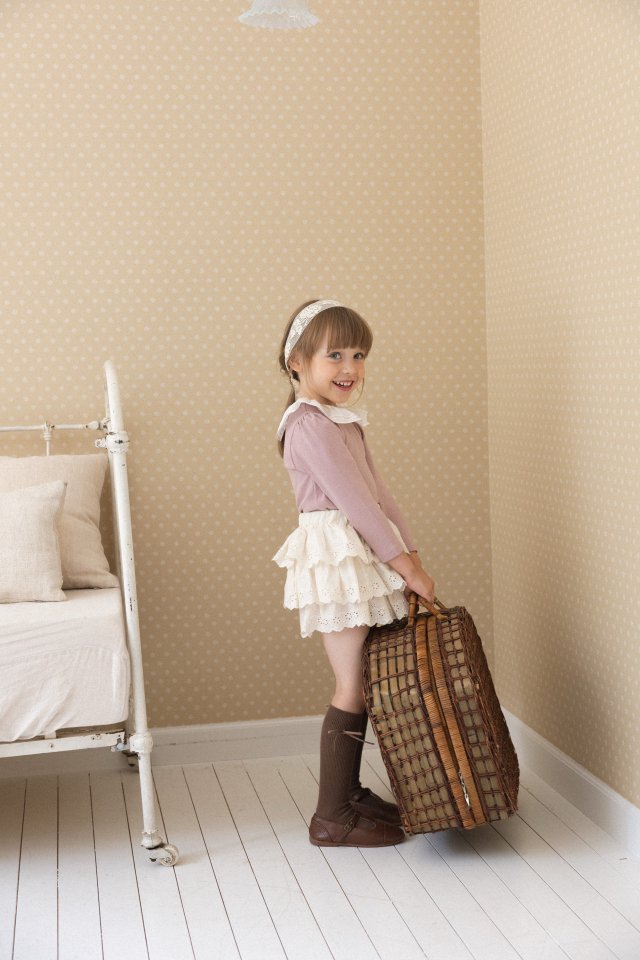 Perrobebe - Korean Children Fashion - #minifashionista - Hannah Pintuck Frill Tee - 6