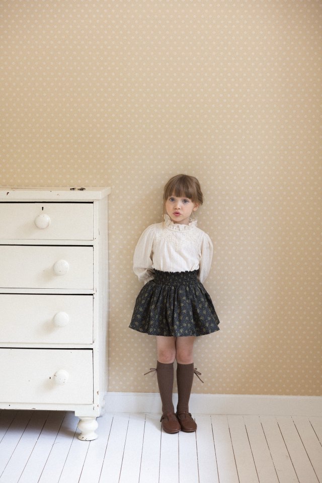 Perrobebe - Korean Children Fashion - #minifashionista - Marianne Smocked Skirt - 3