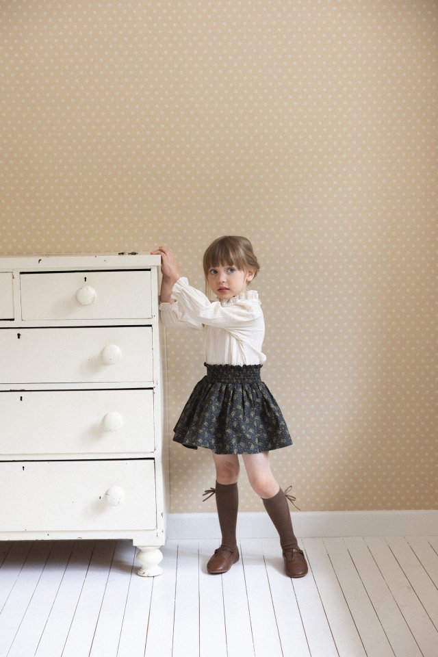 Perrobebe - Korean Children Fashion - #minifashionista - Marianne Smocked Skirt - 4
