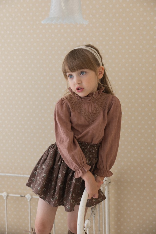 Perrobebe - Korean Children Fashion - #stylishchildhood - Isabella Lace Blouse - 8