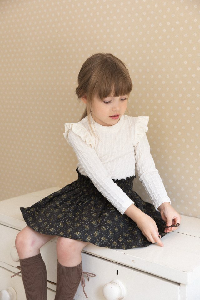 Perrobebe - Korean Children Fashion - #stylishchildhood - Marianne Smocked Skirt - 7