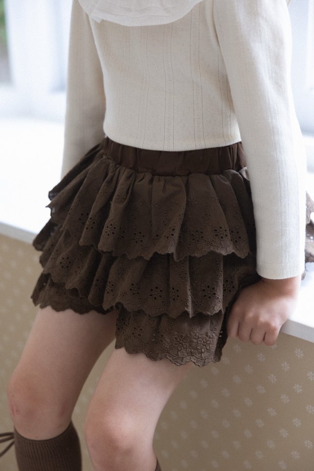 Perrobebe - Korean Children Fashion - #toddlerclothing - Grace Layered Skirt Pants - 4