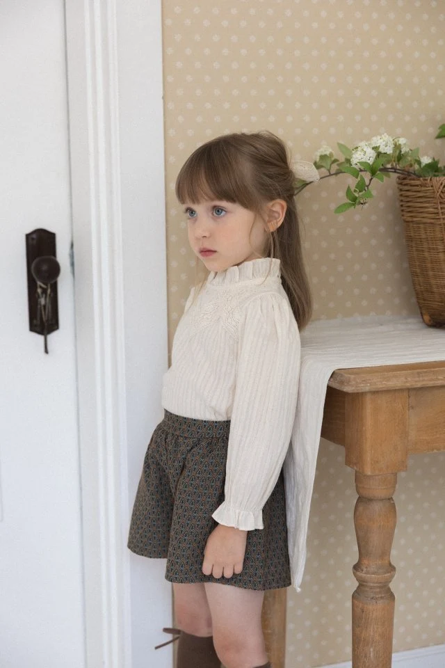 Perrobebe - Korean Children Fashion - #toddlerclothing - Bianné Jacquard Pants - 12