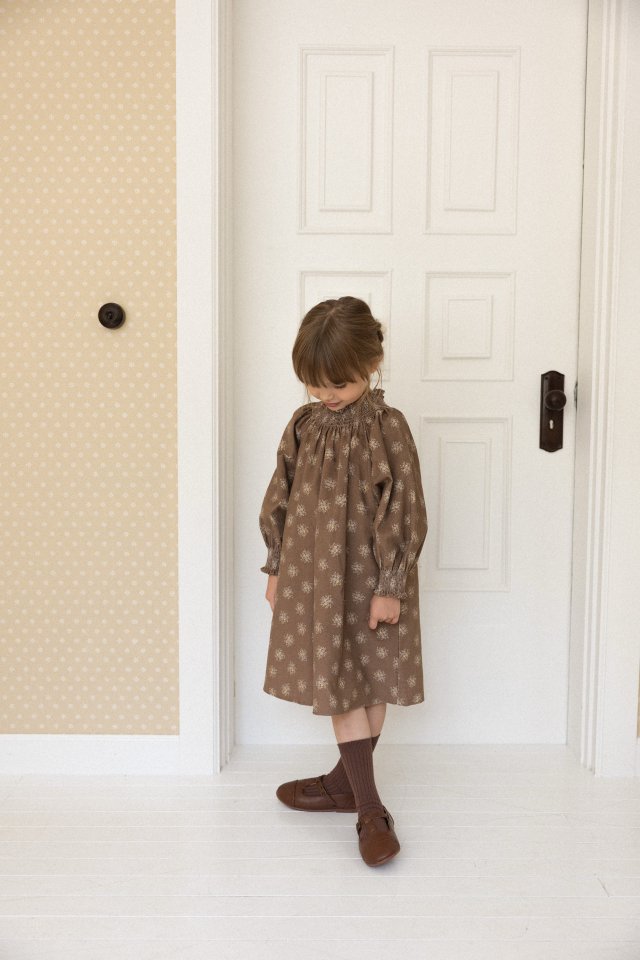 Perrobebe - Korean Children Fashion - #toddlerclothing - Vivian Smocked One-piece - 5