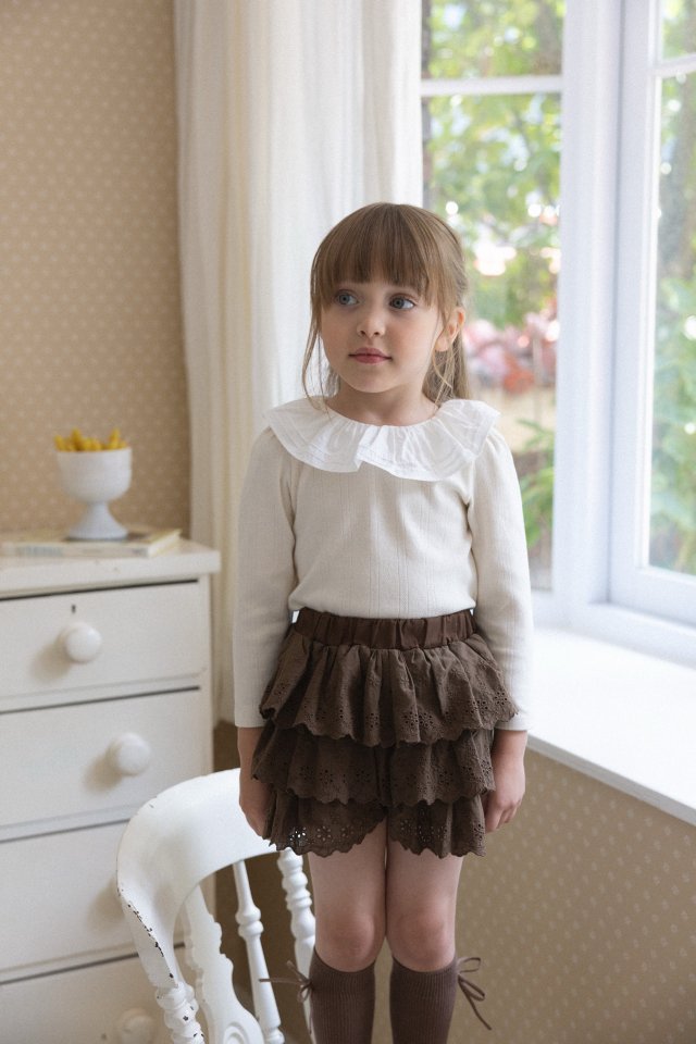 Perrobebe - Korean Children Fashion - #toddlerclothing - Grace Layered Skirt Pants - 3