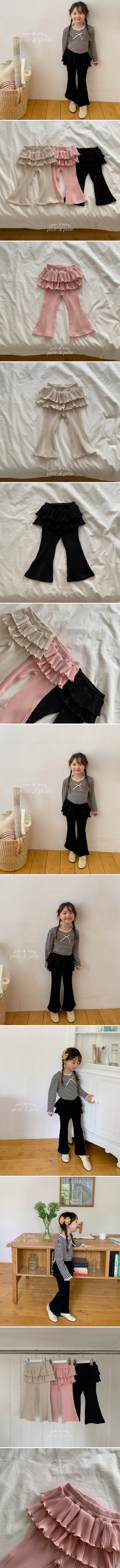 Petit & Petit - Korean Children Fashion - #childofig - Jenny Ribbed Cancan Skirt Leggigns - 2
