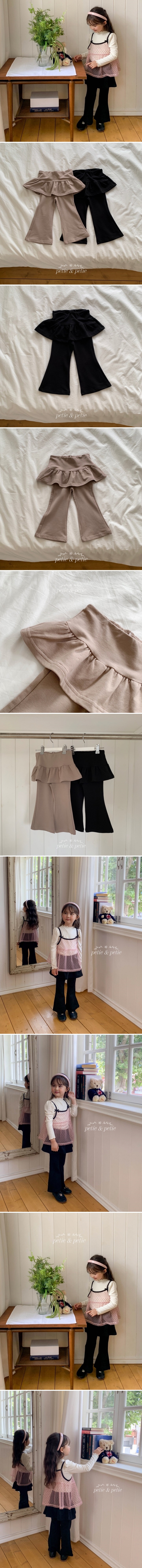 Petit & Petit - Korean Children Fashion - #discoveringself - Bootcut Skirt Leggigns - 2