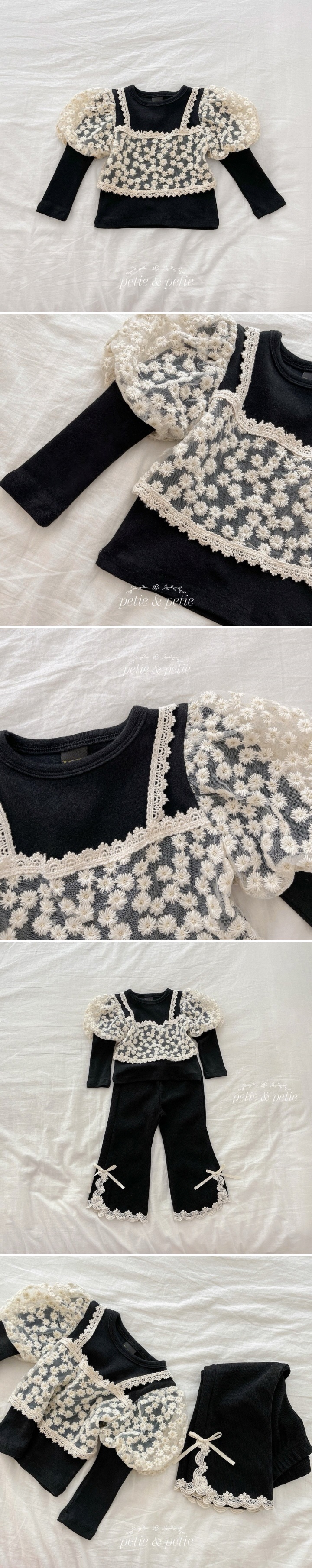 Petit & Petit - Korean Children Fashion - #discoveringself - Embroidered Bustier - 2