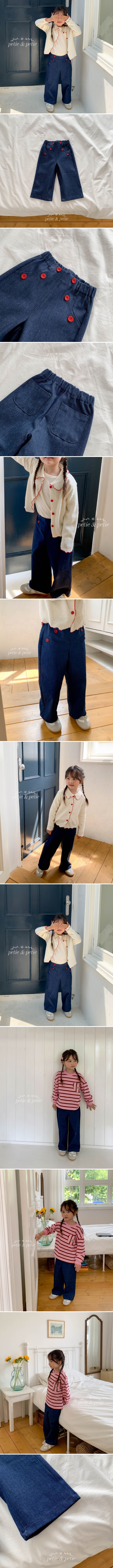 Petit & Petit - Korean Children Fashion - #fashionkids - Button Denim Pants - 2