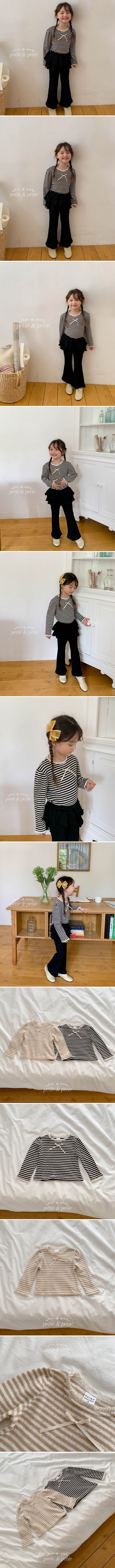 Petit & Petit - Korean Children Fashion - #fashionkids - Stripe Eyelet Tee - 2