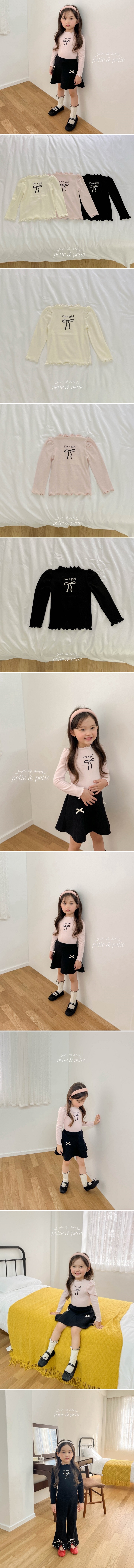 Petit & Petit - Korean Children Fashion - #kidsshorts - I'm Girl Tee - 2