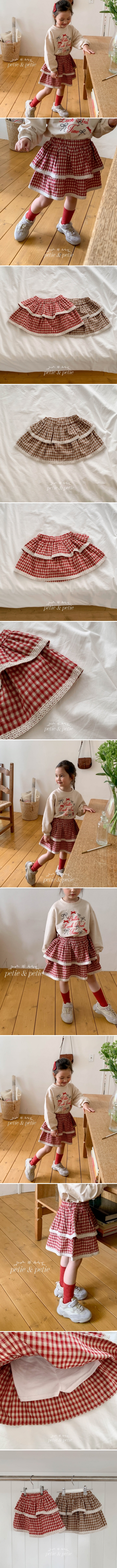 Petit & Petit - Korean Children Fashion - #magicofchildhood - Check Cancan Skirt - 2