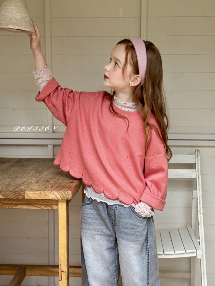 Poisson - Korean Children Fashion - #childofig - Scallop Sweatshirt - 5