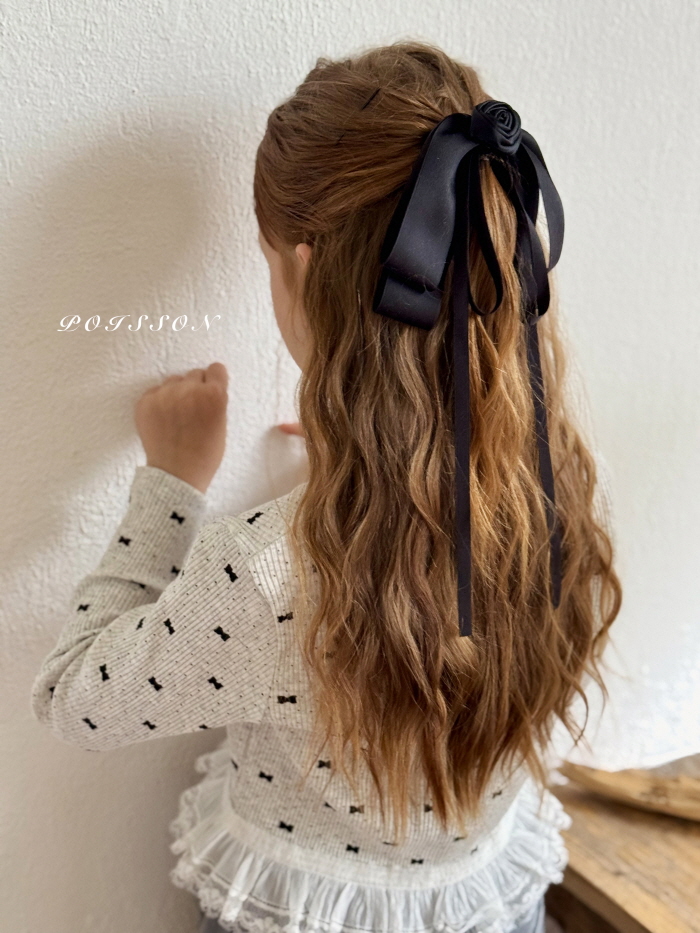 Poisson - Korean Children Fashion - #childofig - Rose Shining Ribbon Pin - 11