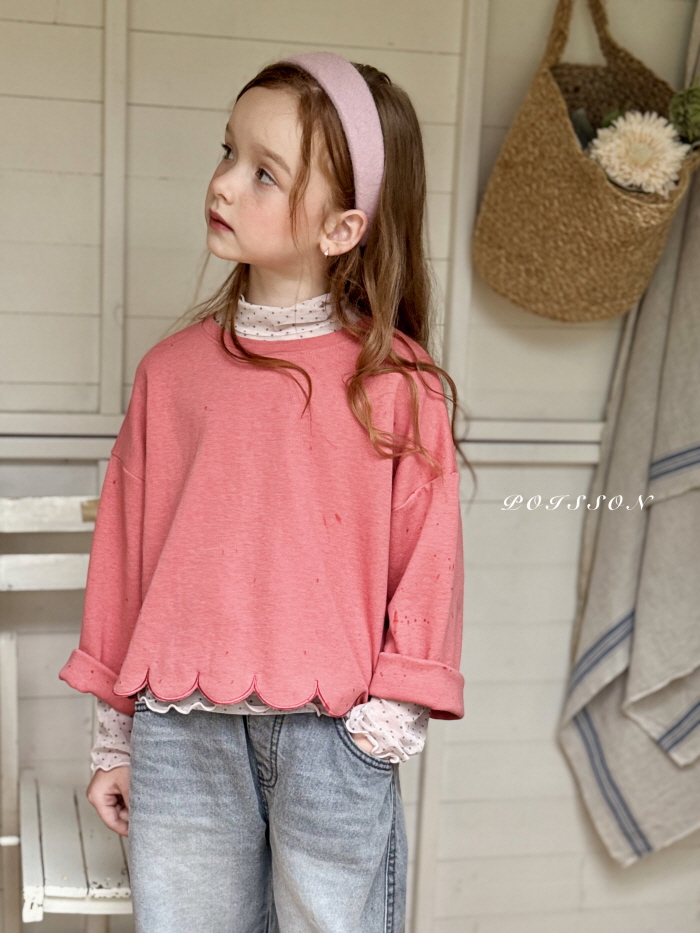 Poisson - Korean Children Fashion - #childrensboutique - Scallop Sweatshirt - 6