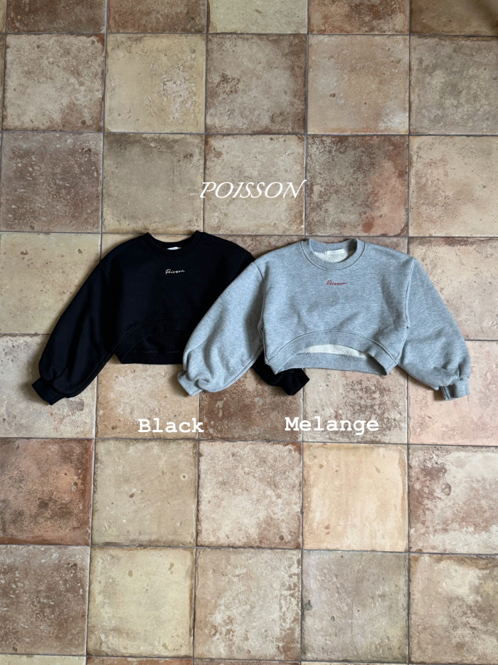 Poisson - Korean Children Fashion - #childrensboutique - Autumn Crop Sweatshirt