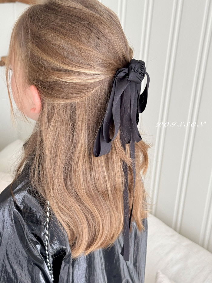 Poisson - Korean Children Fashion - #childrensboutique - Rose Shining Ribbon Pin - 12