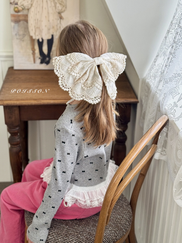 Poisson - Korean Children Fashion - #designkidswear - Bella Bow Pin - 4