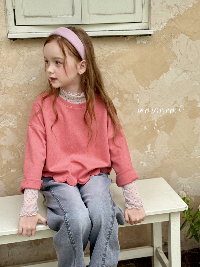 Poisson - Korean Children Fashion - #fashionkids - Scallop Sweatshirt - 9
