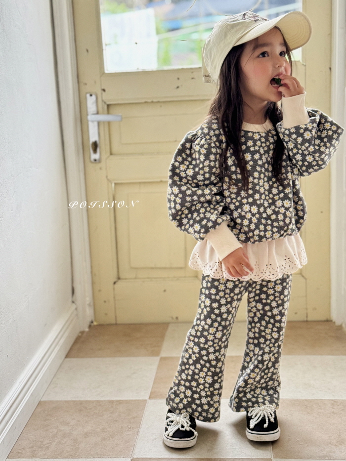 Poisson - Korean Children Fashion - #fashionkids - Flora Set - 7