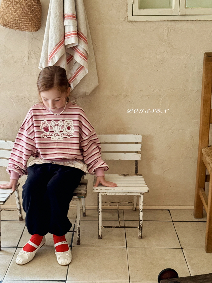 Poisson - Korean Children Fashion - #fashionkids - Petit Border Sweatshirt - 4