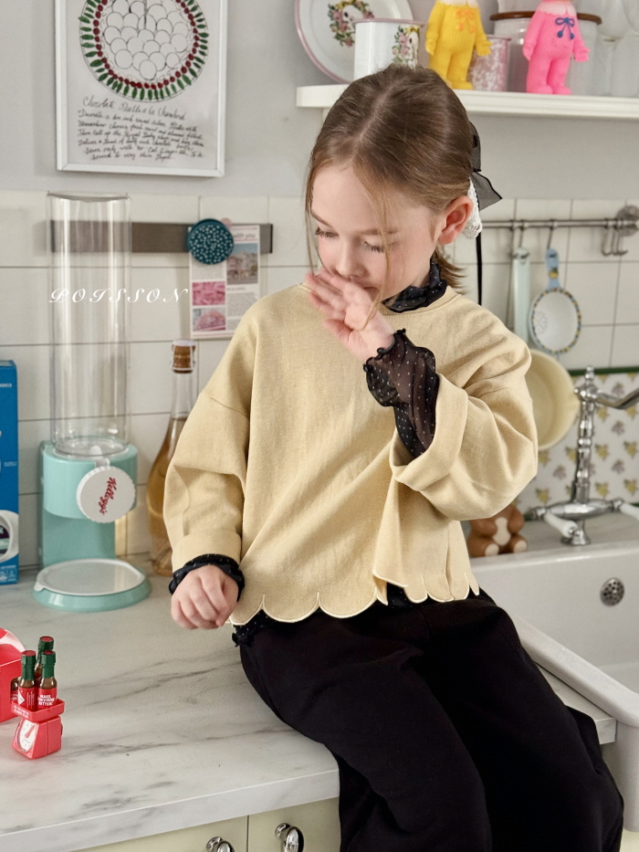 Poisson - Korean Children Fashion - #kidsstore - Scallop Sweatshirt - 11