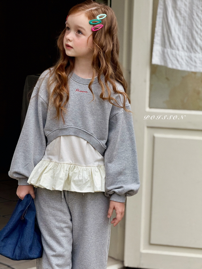 Poisson - Korean Children Fashion - #kidsstore - Autumn Crop Sweatshirt - 6