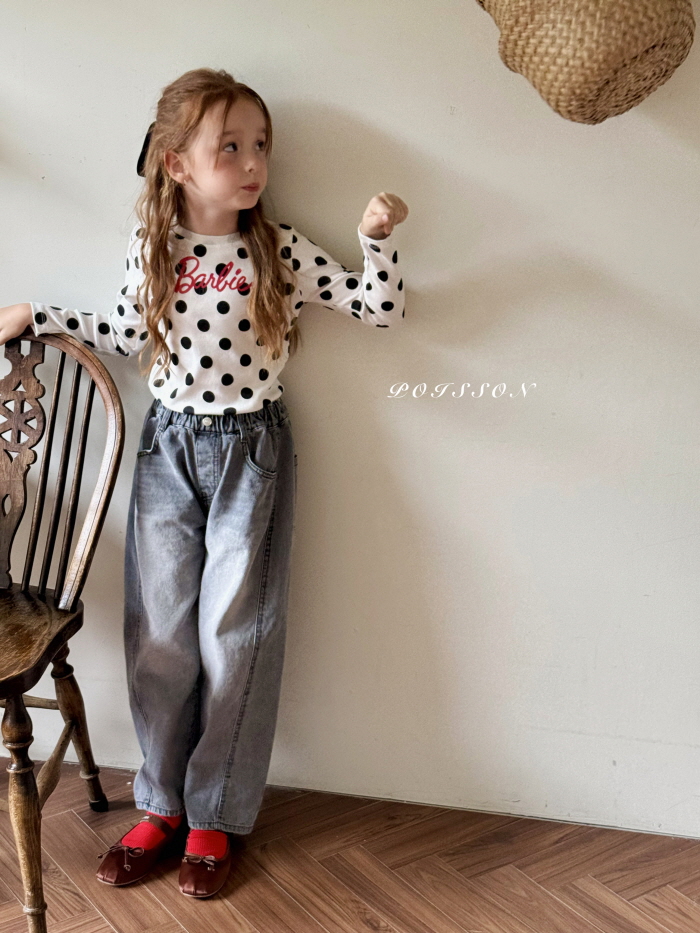 Poisson - Korean Children Fashion - #littlefashionista - Dot Tee - 6