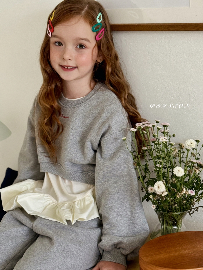 Poisson - Korean Children Fashion - #littlefashionista - Autumn Crop Sweatshirt - 9