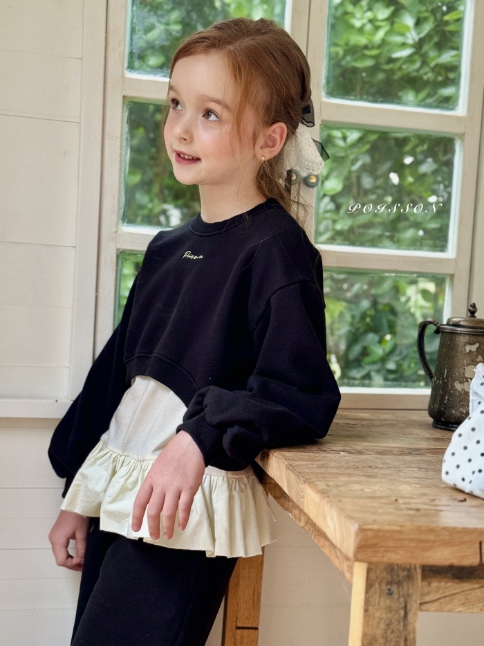 Poisson - Korean Children Fashion - #minifashionista - Autumn Crop Sweatshirt - 11