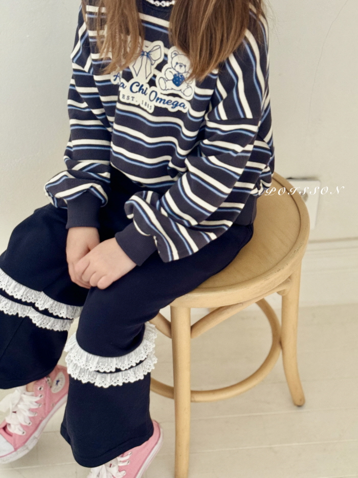 Poisson - Korean Children Fashion - #minifashionista - Petit Border Sweatshirt - 10