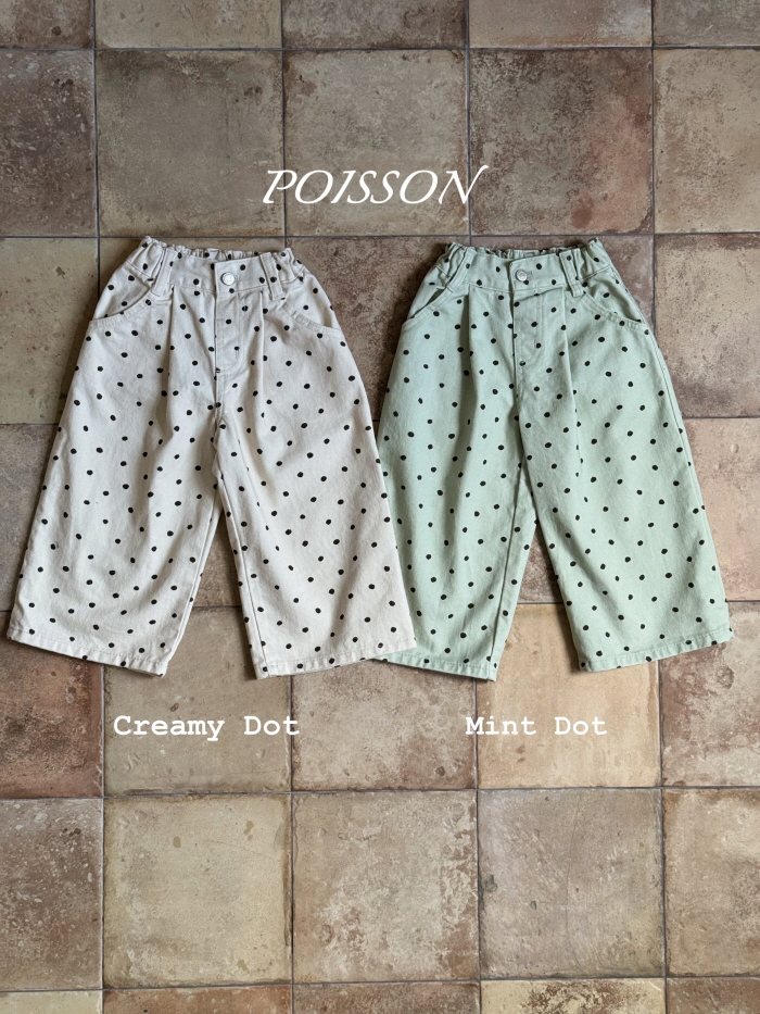 Poisson - Korean Children Fashion - #minifashionista - Kitsch Dot Pants