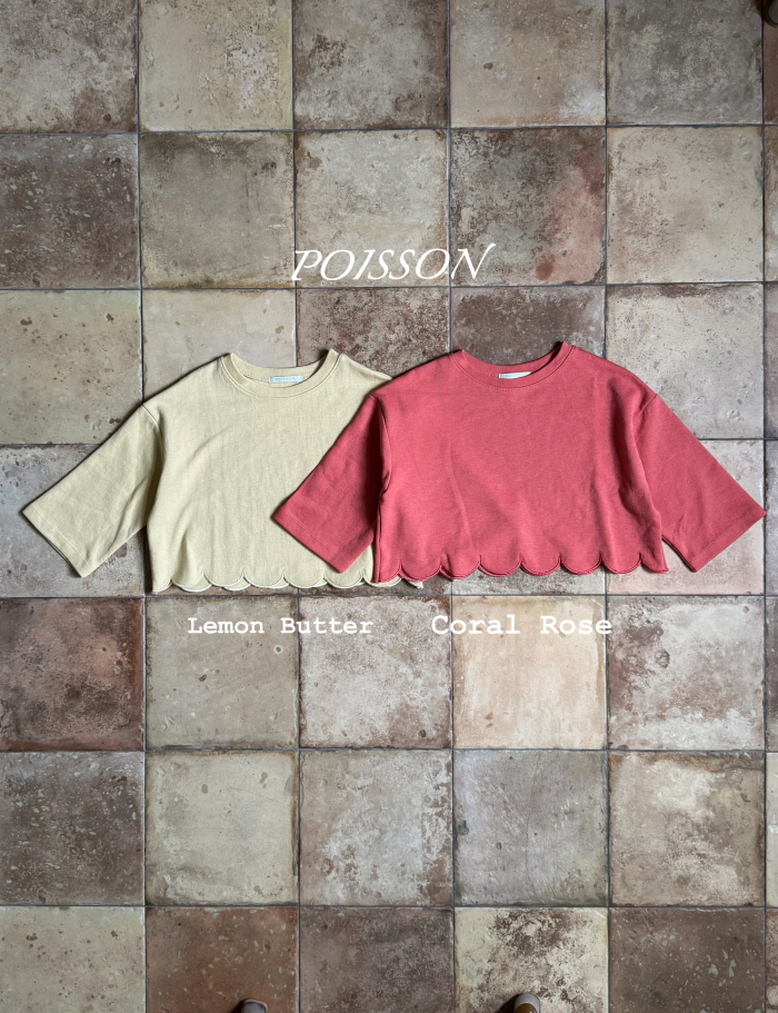 Poisson - Korean Children Fashion - #prettylittlegirls - Scallop Sweatshirt