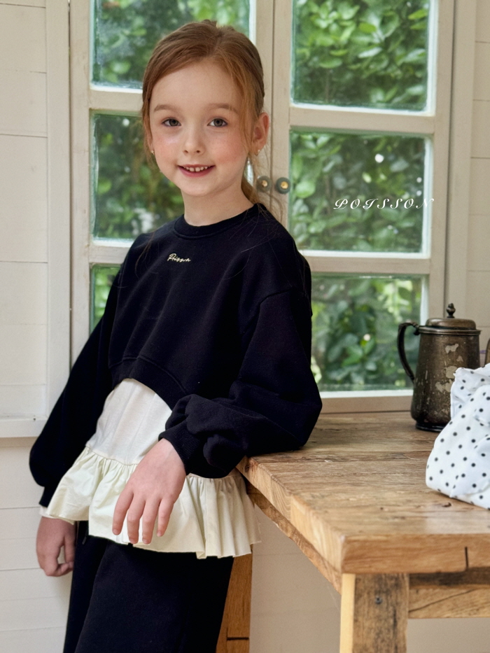 Poisson - Korean Children Fashion - #prettylittlegirls - Autumn Crop Sweatshirt - 12