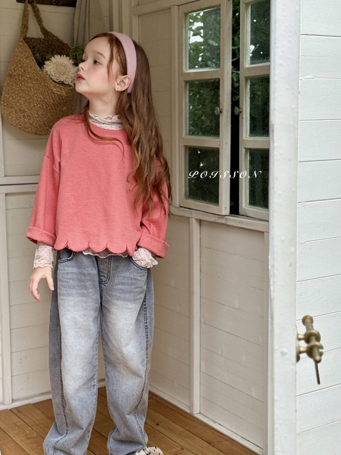 Poisson - Korean Children Fashion - #toddlerclothing - Scallop Sweatshirt - 4