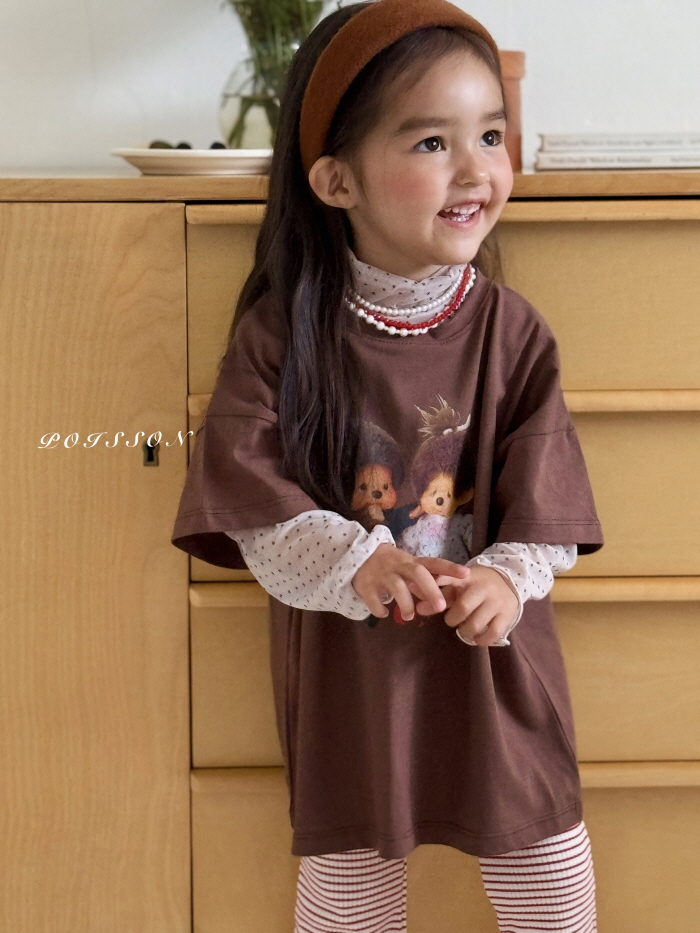 Poisson - Korean Children Fashion - #stylishchildhood - Lace Half Turtleneck - 3